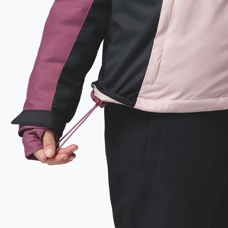 Giacca da sci da donna Columbia Snowy Summit Ins mineral pink/black/antique mauve x dye 11