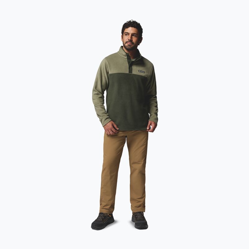Pile uomo Columbia Steens Mountain Half Snap II stone green/greenscape 2