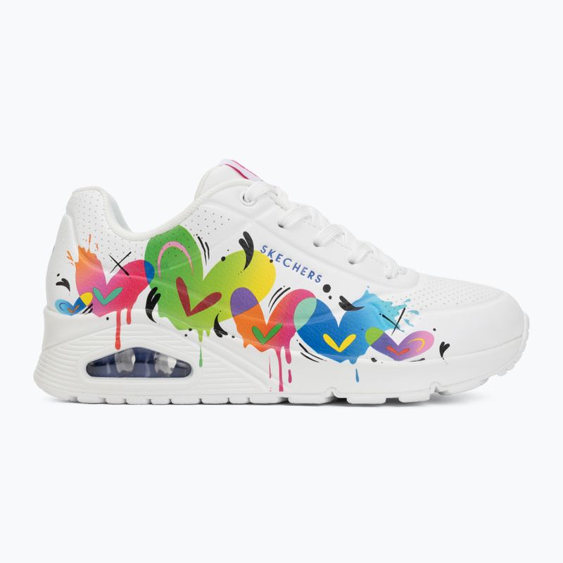Scarpe da donna SKECHERS Uno Open Your Heart white 2