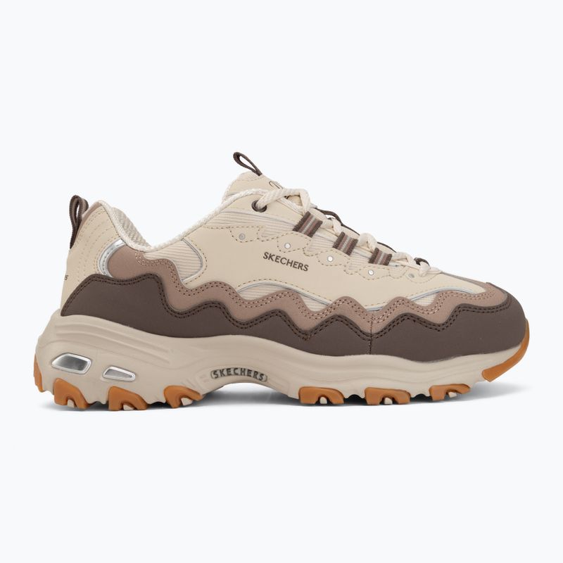Scarpe da donna SKECHERS D'Lites Vintage Wave beige 2