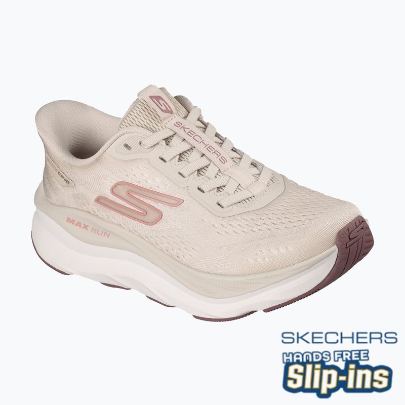Scarpe da running da donna SKECHERS Max Run beige 8
