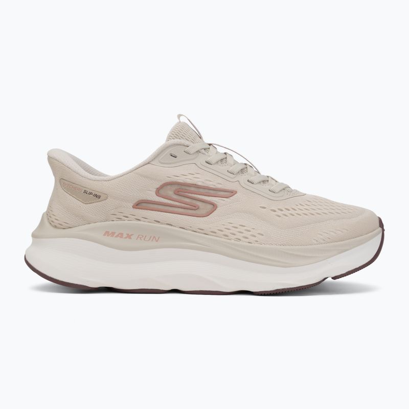 Scarpe da running da donna SKECHERS Max Run beige 2