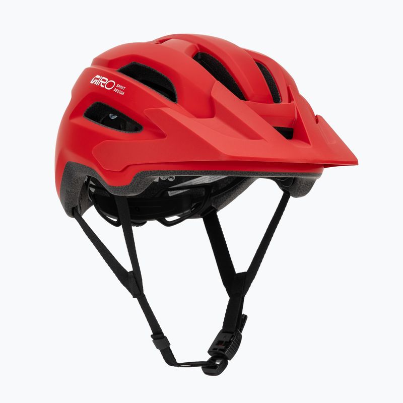 Casco da bici Giro Fixture II MIPS matte flame red