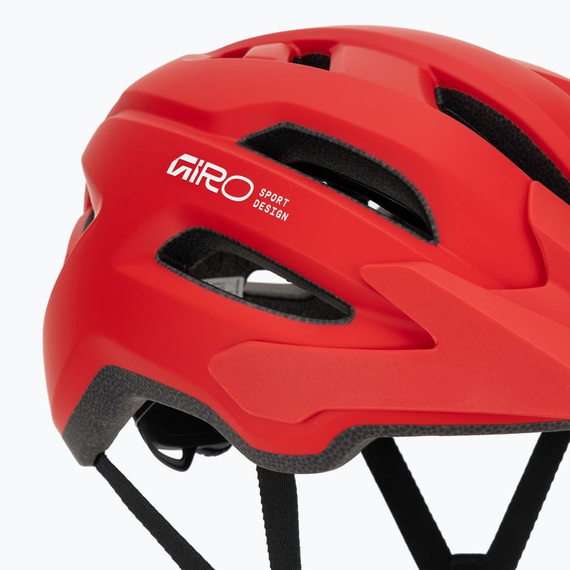 Casco da bici Giro Fixture II MIPS matte flame red 8