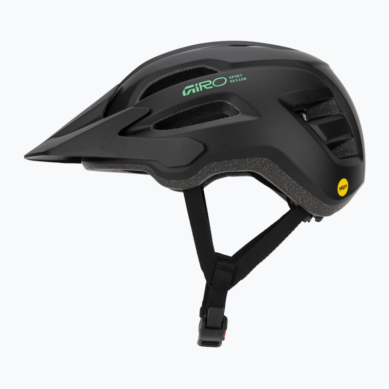 Casco da bici per bambini Giro Fixture II MIPS matte black/vivid green 3