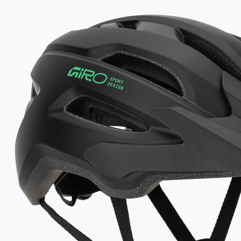 Casco da bici per bambini Giro Fixture II MIPS matte black/vivid green 8