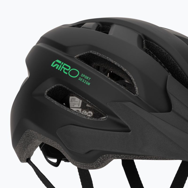 Casco da bici per bambini Giro Fixture II matte black/vivid green 7