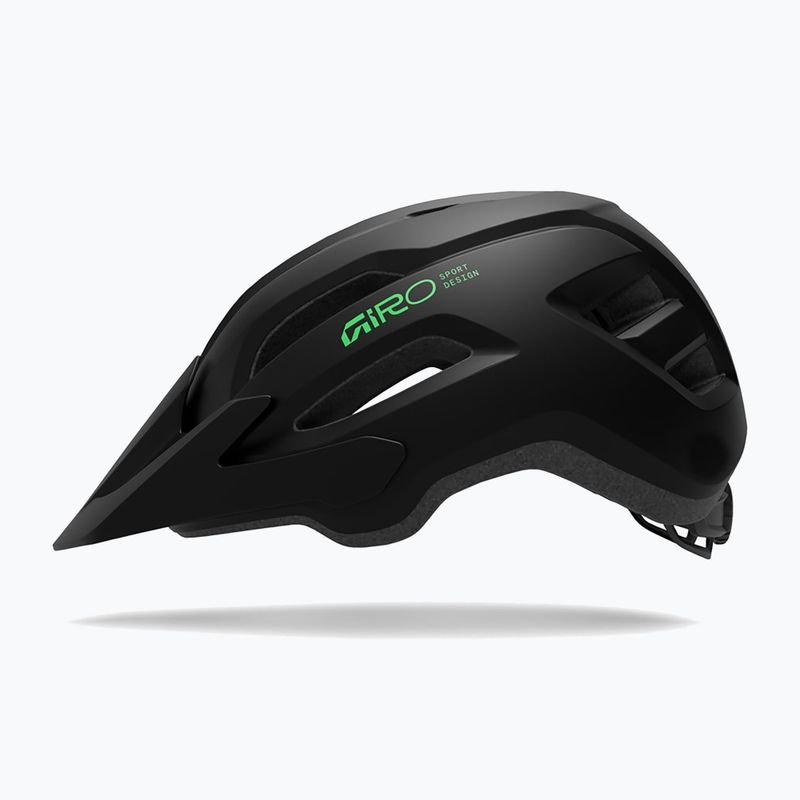 Casco da bici per bambini Giro Fixture II matte black/vivid green 2