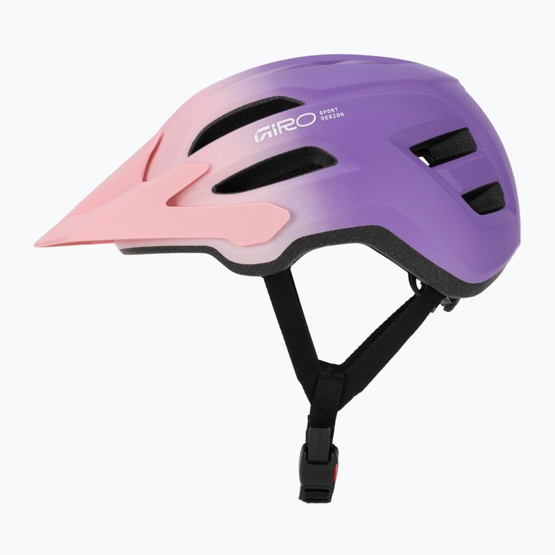 Casco da bici per bambini Giro Fixture II matte light pink/purple fade 3