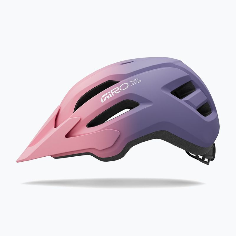 Casco da bici per bambini Giro Fixture II matte light pink/purple fade 2