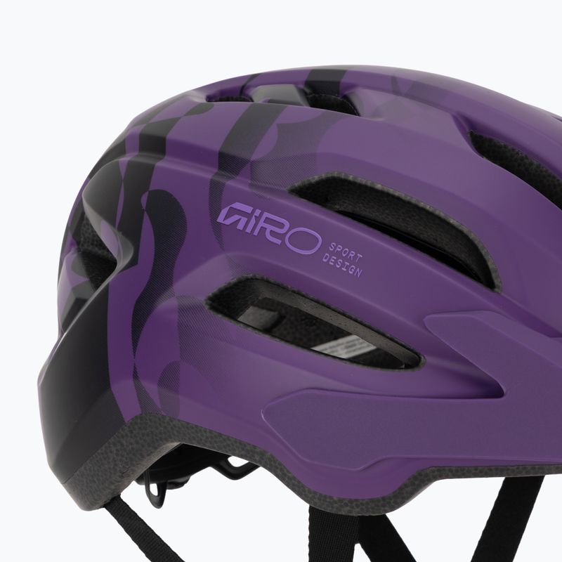 Casco da bici per bambini Giro Fixture II matte purple rush 7