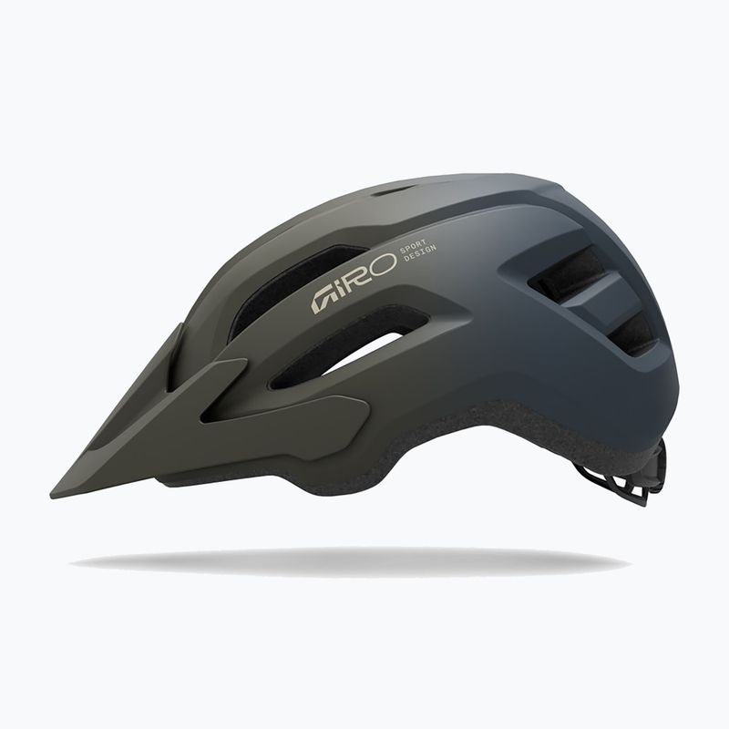 Casco da bici per bambini Giro Fixture II matte dark sage/sapphire fade 2