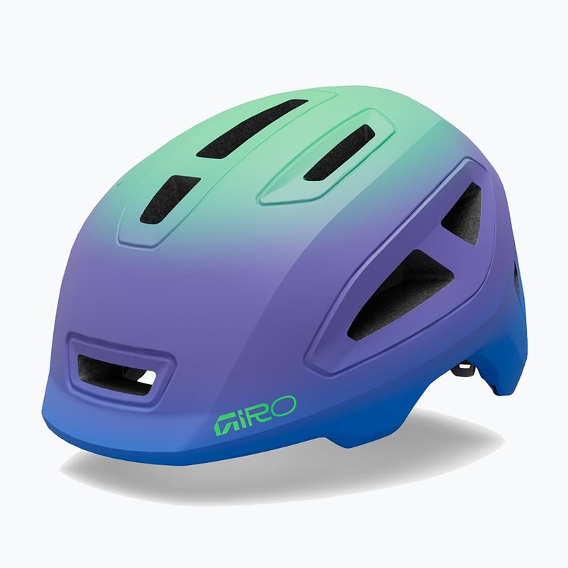 Casco da bici per bambini Giro Scamp II matte blue jewel/vivid green