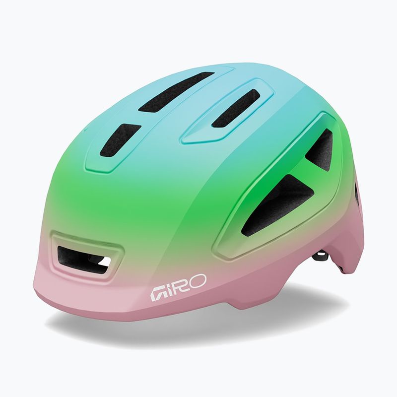 Casco da bici per bambini Giro Scamp II matte light pink/green fade