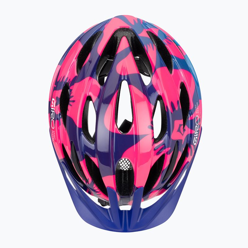 Casco da bici per bambini Giro Raze pink flowers 6