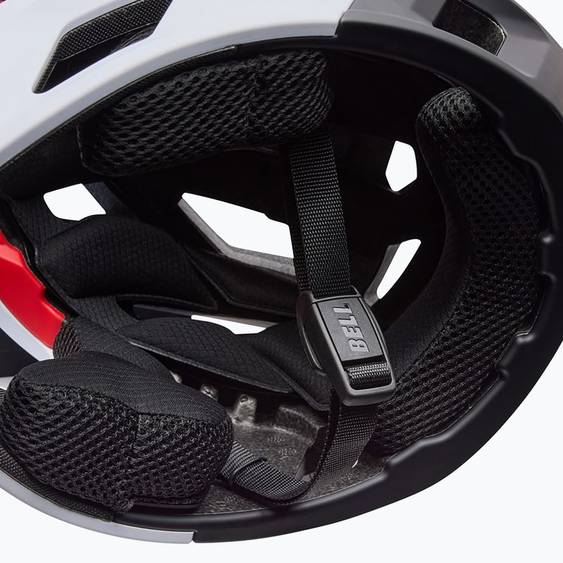 Casco da bici Bell Full-Air MIPS grid white black 10