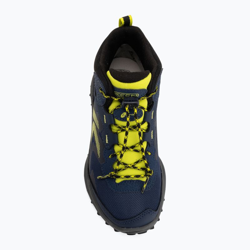 Scarponcini da trekking per bambini KEEN Zionic Mid Wp naval academy/evening primrose 5