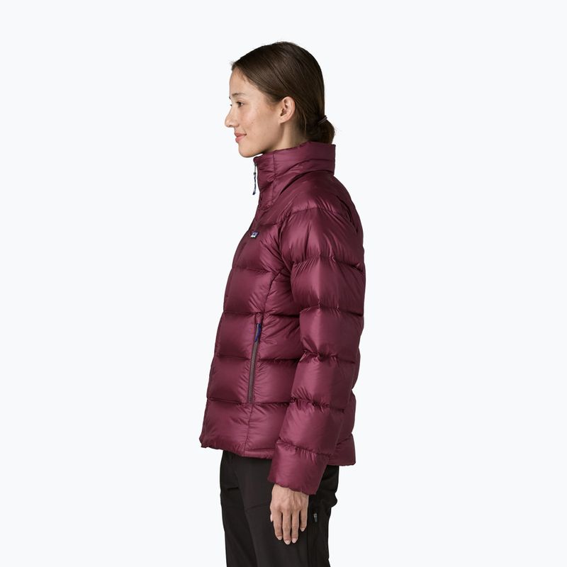 Piumino donna Patagonia Fitz Roy Down berry fig 3