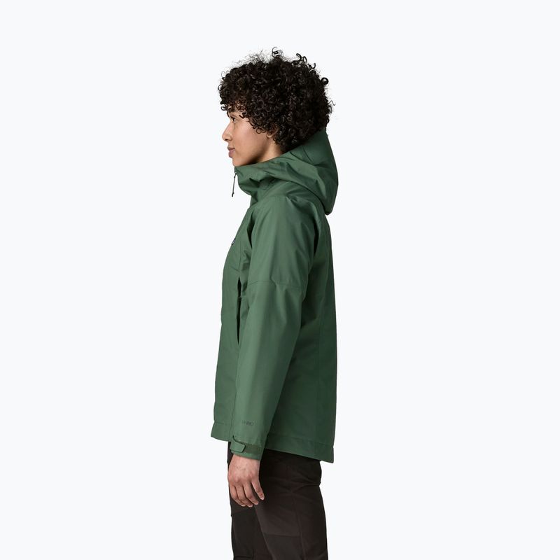 Giacca impermeabile da donna Patagonia Insulated Boulder Fork Rain canopy green 3