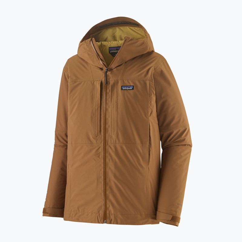Giacca impermeabile da uomo Patagonia Insulated Boulder Fork Rain deer brown 2