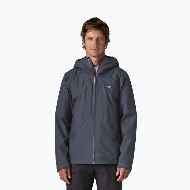 Giacca impermeabile da uomo Patagonia Insulated Boulder Fork Rain smolder blue