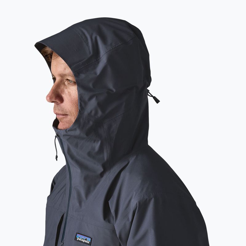 Giacca impermeabile da uomo Patagonia Insulated Boulder Fork Rain smolder blue 4