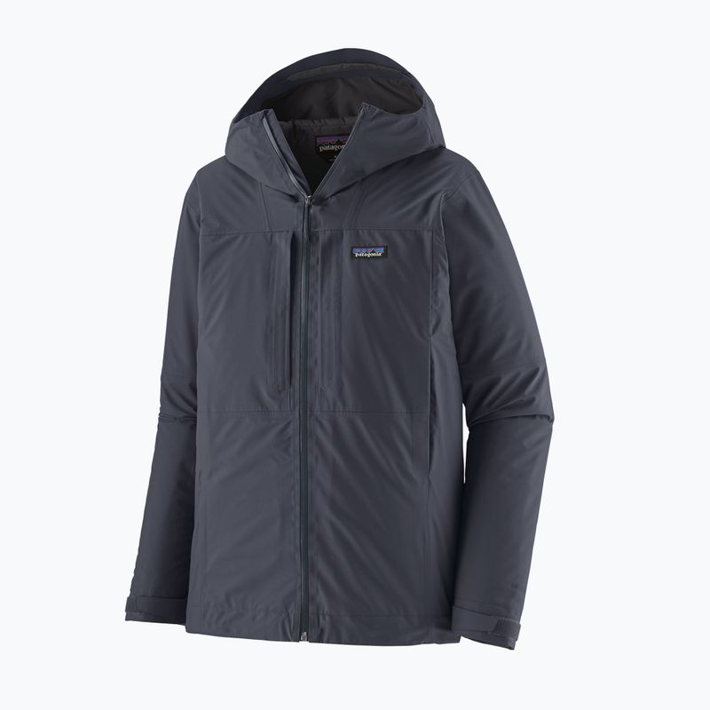 Giacca impermeabile da uomo Patagonia Insulated Boulder Fork Rain smolder blue 6