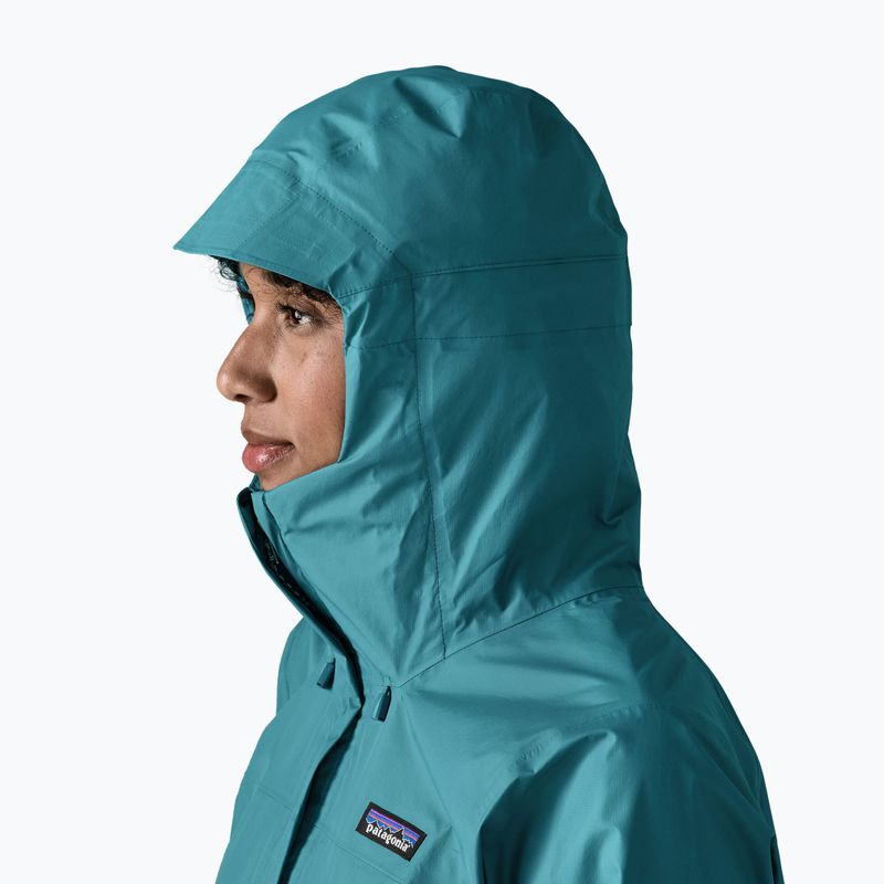 Giacca impermeabile da donna Patagonia Torrentshell 3L Rain glacial glue 4