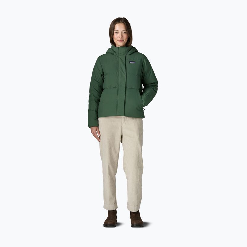 Piumino donna Patagonia Sisar Down Hoody canopy green 2