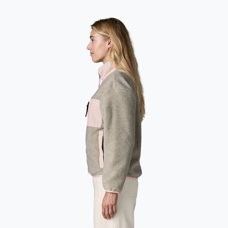 Pile donna Patagonia Synchilla oatmeal heather w/pink frost 3