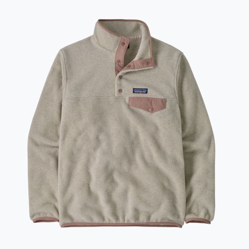 Pile donna Patagonia Lightweight Synchilla Snap-T Pullover oatmeal heather w/moonrise taupe 7