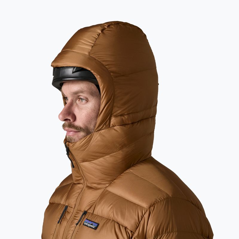 Piumino uomo Patagonia Fitz Roy Down Hoody deer brown 4