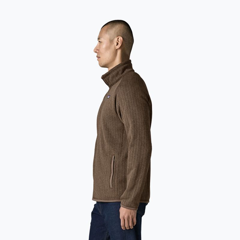Felpa da trekking uomo Patagonia Better Sweater Fleece marlow brown rib knit 3
