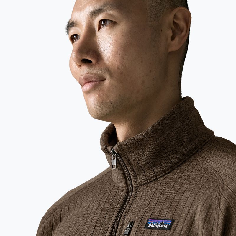 Felpa da trekking uomo Patagonia Better Sweater Fleece marlow brown rib knit 5