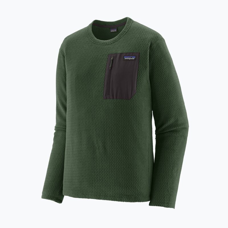 Felpa da uomo Patagonia R1 Air Crew treeline green 2