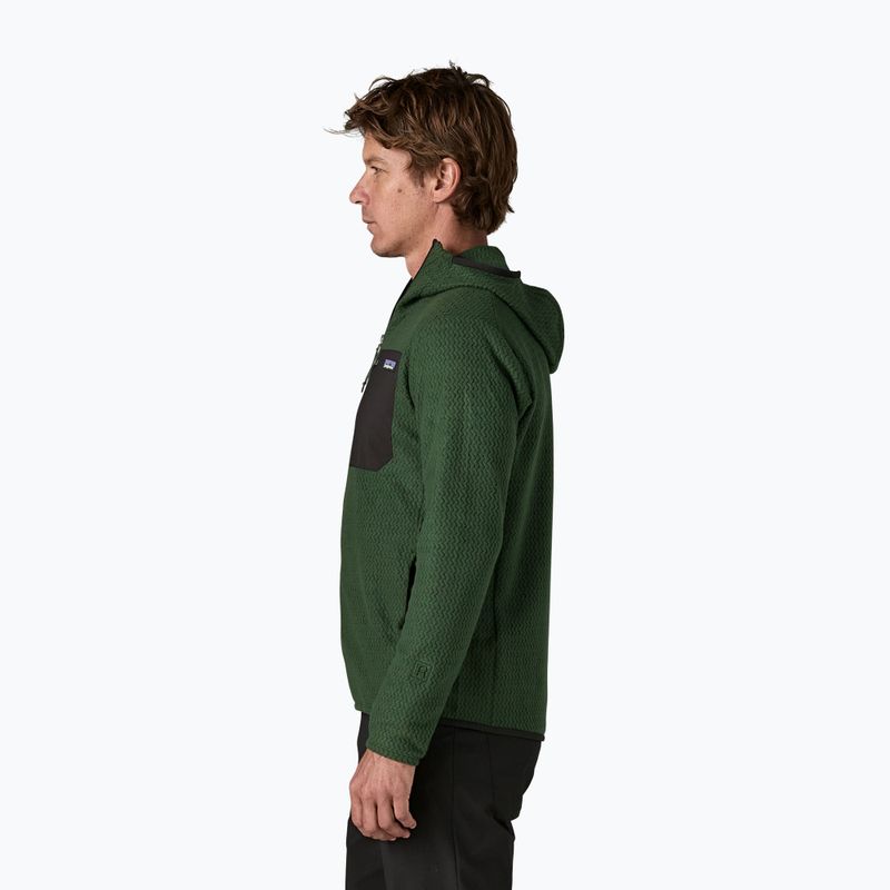 Felpa da trekking uomo Patagonia R1 Air Full-Zip Hoody treeline green 3