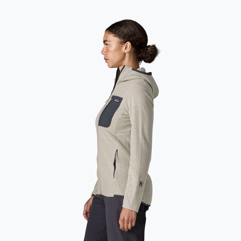 Pile donna Patagonia R1 Air Full-Zip Hoody birch white 3