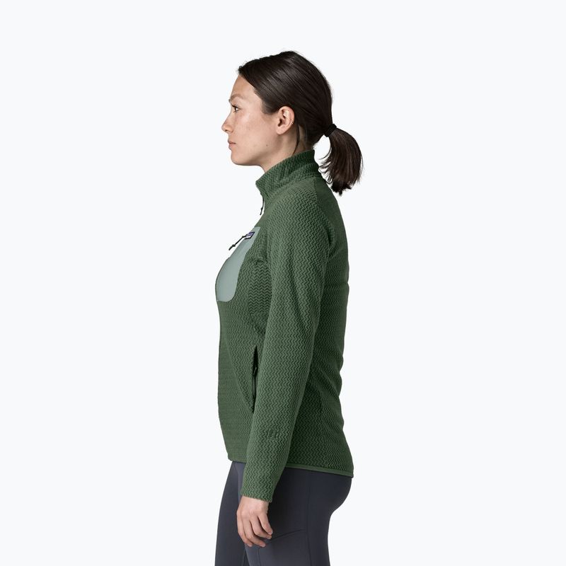 Pile donna Patagonia R1 Air canopy green 3