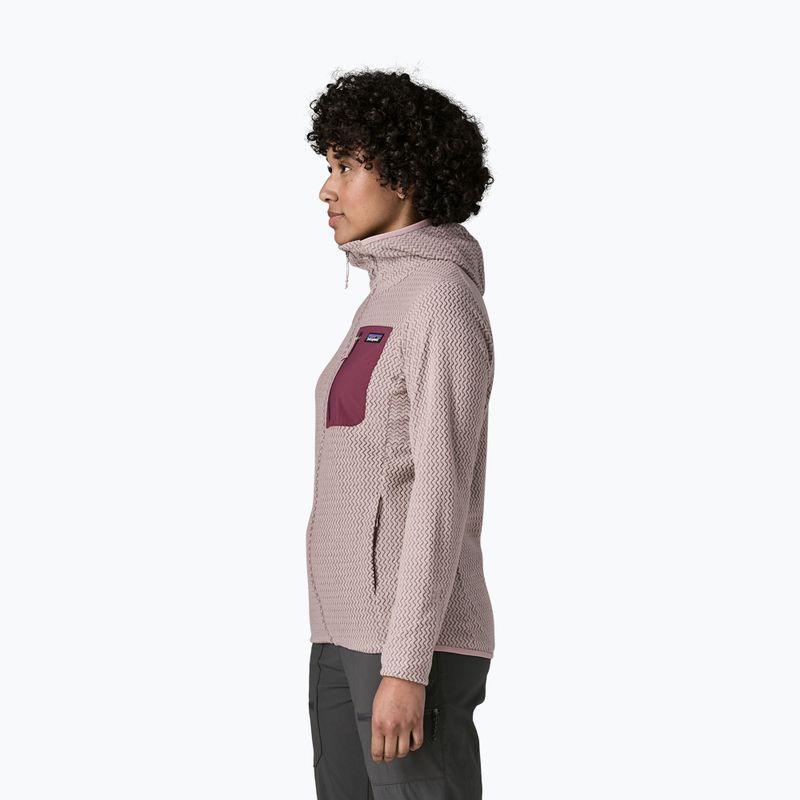 Pile donna Patagonia R1 Air Full-Zip Hoody stingray mauve 3