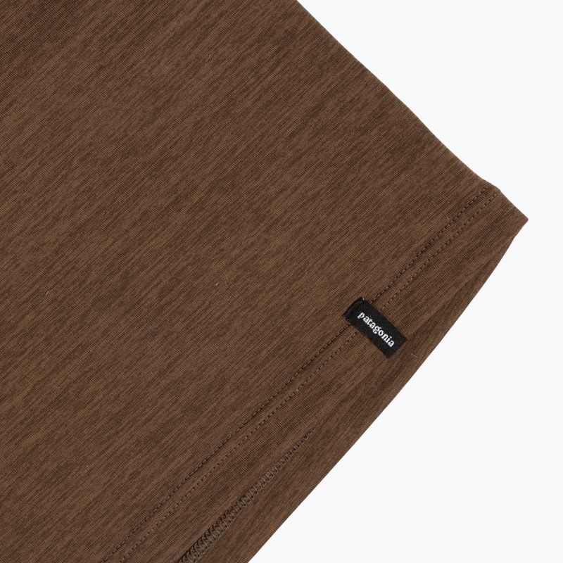 Longsleeve da uomo Patagonia Cap Cool Daily Boardshort Logo LS berm brown - light berm brown x-dye 5