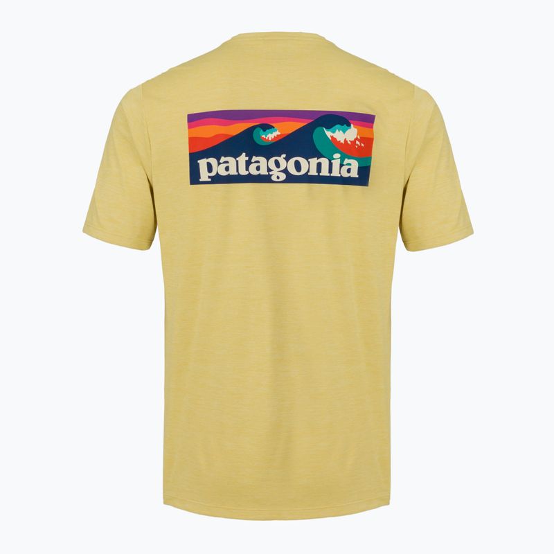 T-shirt da uomo Patagonia Capilene Cool Daily Boardshort Logo limestone yellow - light limestone yellow x-dye 2