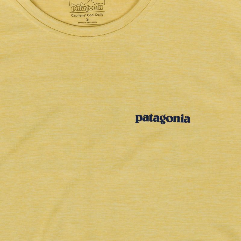 T-shirt da uomo Patagonia Capilene Cool Daily Boardshort Logo limestone yellow - light limestone yellow x-dye 3