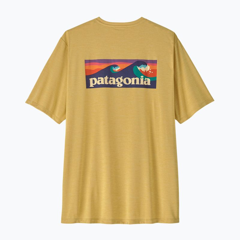 T-shirt da uomo Patagonia Capilene Cool Daily Boardshort Logo limestone yellow - light limestone yellow x-dye 2
