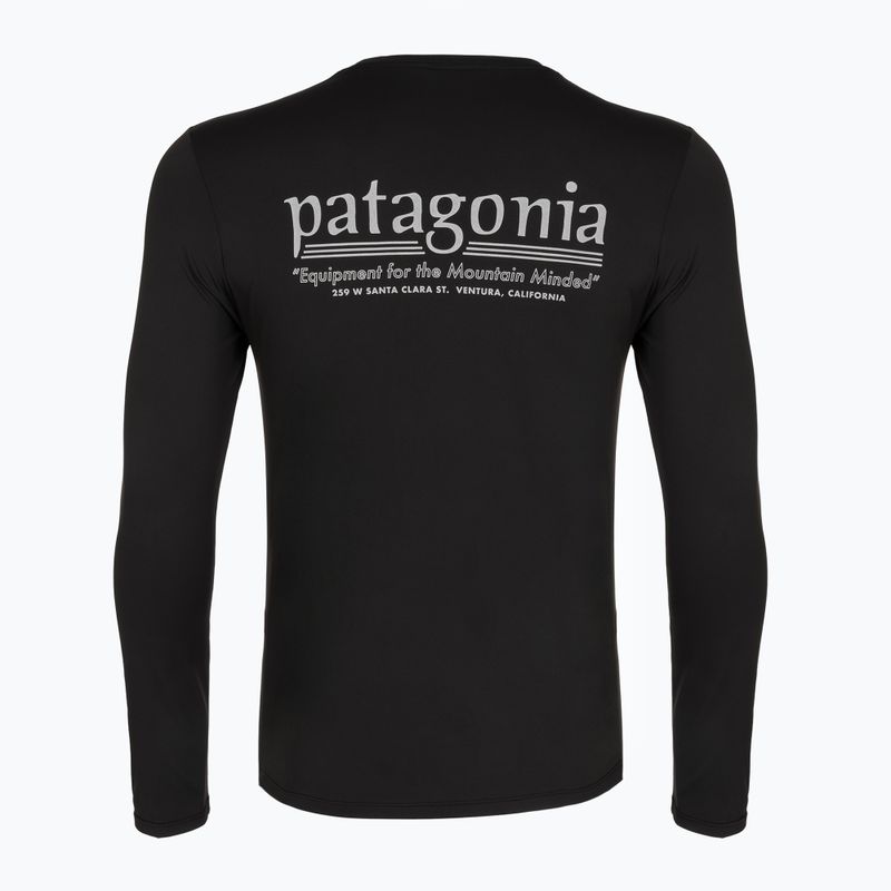 Maglia da trekking a maniche lunghe da uomo Patagonia Cap Cool Daily Hut Tripper LS black 2