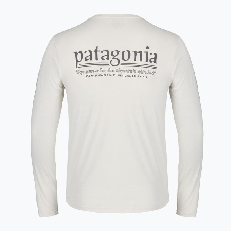 Maglia da trekking a maniche lunghe da uomo Patagonia Cap Cool Daily Hut Tripper LS dyno white 2