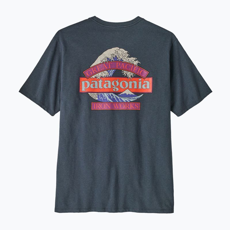T-shirt da uomo Patagonia Great Waves Responsibili-Tee summit blue 4