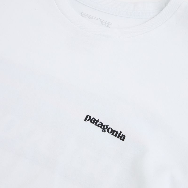 Longsleeve da uomo Patagonia P-6 Logo Responsibili fiber white 3