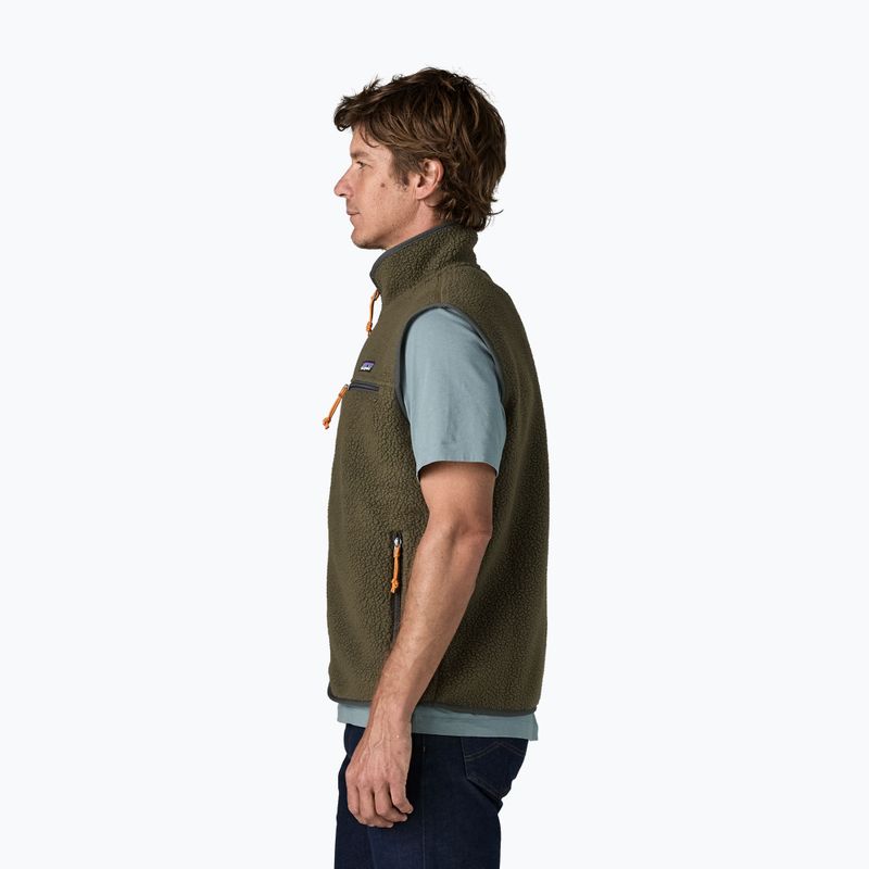 Gilet uomo Patagonia Retro Pile basin green 3