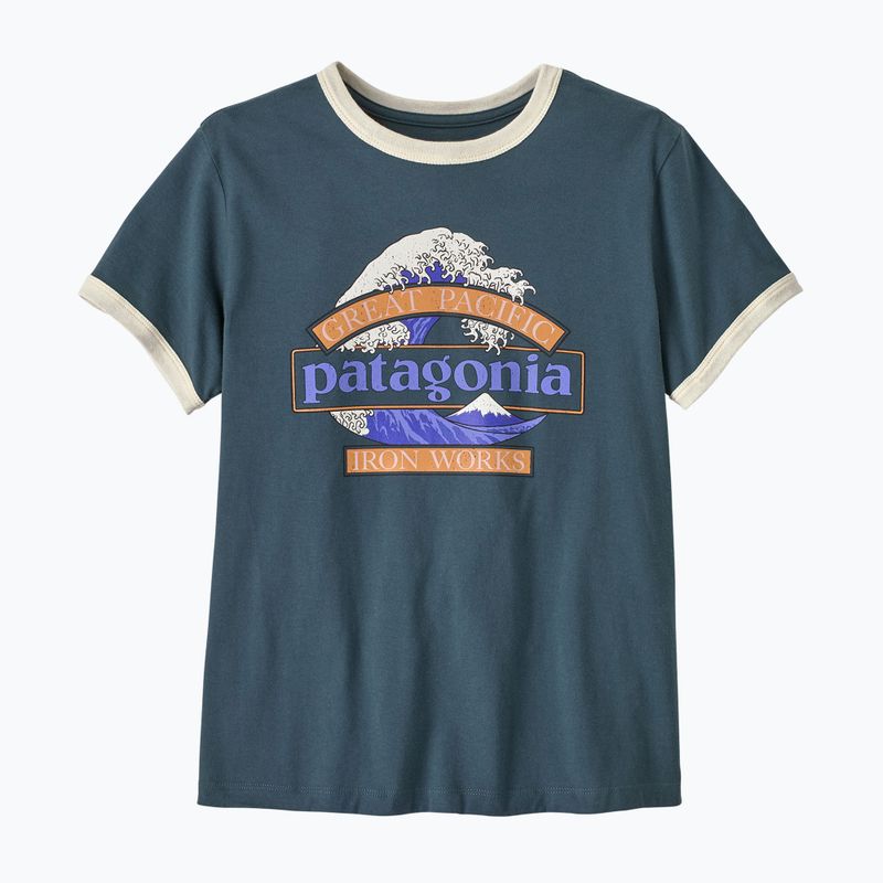 Maglietta da donna Patagonia Great Waves Ringer Tee summit blue 2