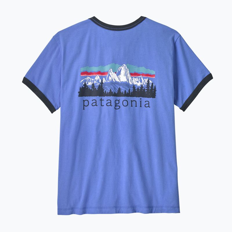 Maglietta da donna Patagonia Fitz Roy Foothills Ringer Tee diver blue 2